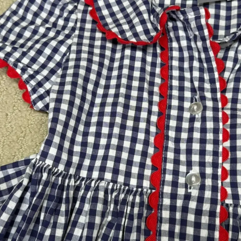 Funtasia Too Vintage Western Gingham Dress 4T